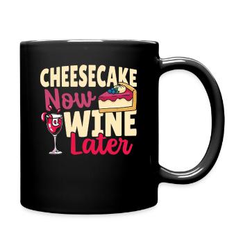 Mangeur de fromage, amateur de fromage, amateur de gâteau au fromage - Mug uni - noir - Droite