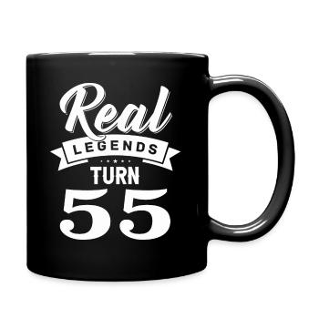 Real Legends fête ses 55 ans, 55 ans - Mug uni - noir - Droite