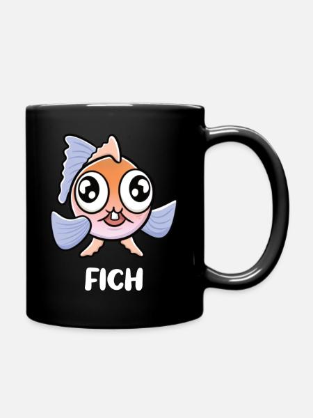 It's a fich - Full Colour Mug - black