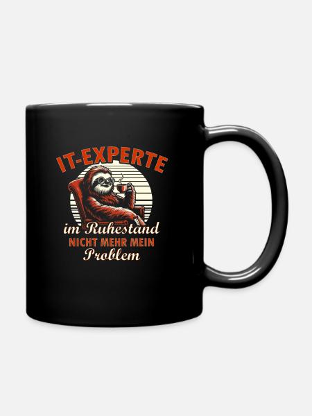 IT-Experte Ruhestand - Tasse einfarbig - Schwarz