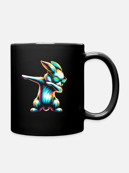 Dabbing Bunny - Mug uni - noir