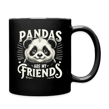 Panda Bear Panda Animal Pandas - Full Colour Mug - black - Right