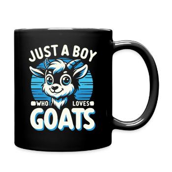 Ziege Ziegen Tier Goat - Tasse einfarbig - Schwarz - Rechts