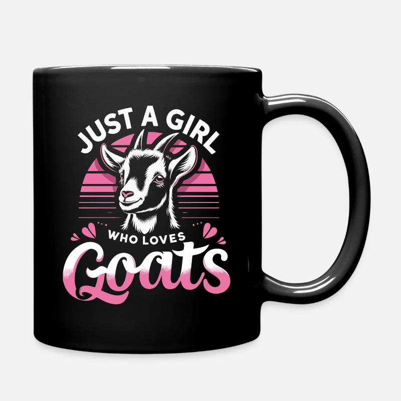Ziege Ziegen Tier Goat - Tasse einfarbig - Schwarz