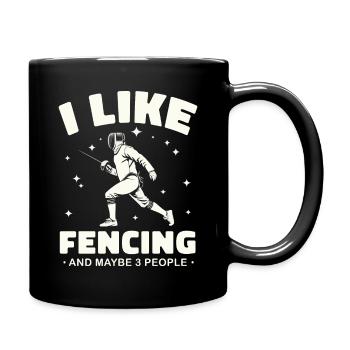 Escrimeur - Mug uni - noir - Droite
