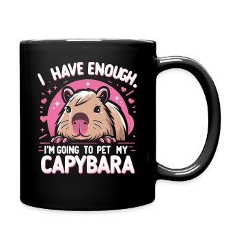 Capybara Capybara Rongeur Animal - Mug uni - noir - Droite
