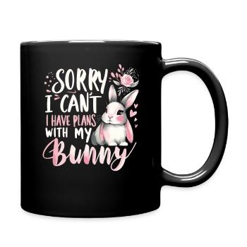 Lapin, Lapin, Animal, Animal De Compagnie, Lapins - Mug uni - noir - Droite