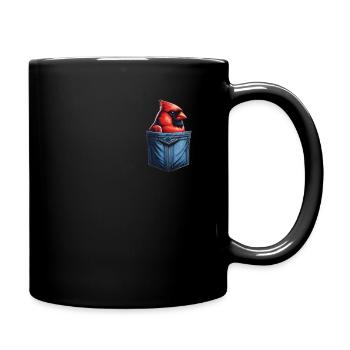Kardinal Rotkardinal Vogel Roter Kardinal - Tasse einfarbig - Schwarz - Rechts