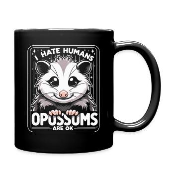 Opossum Possum Animal - Full Colour Mug - black - Right
