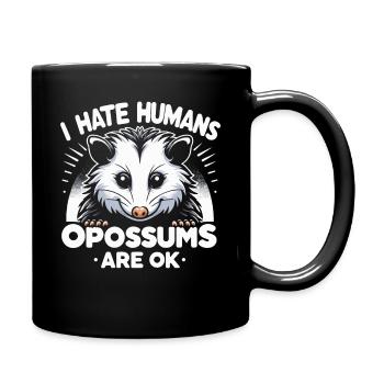 Opossum Possum Animal - Full Colour Mug - black - Right