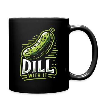 Cucumber, Pickle, Pickle, Food Dill - Full Colour Mug - black - Right