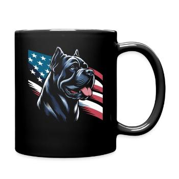 Cane Corso Dog - Full Colour Mug - black - Right