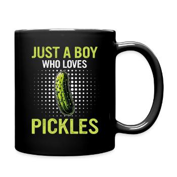 Cucumber, Pickle, Pickle, Food Dill - Full Colour Mug - black - Right