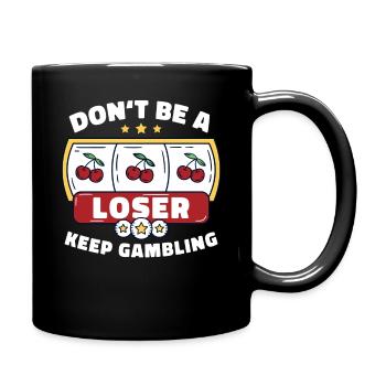 Casino Jeux de hasard Casino Las Vegas Joueurs - Mug uni - noir - Droite