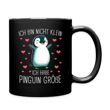 Pinguin Zwergpinguine Kaiserpinguin - Tasse einfarbig - Schwarz - Rechts