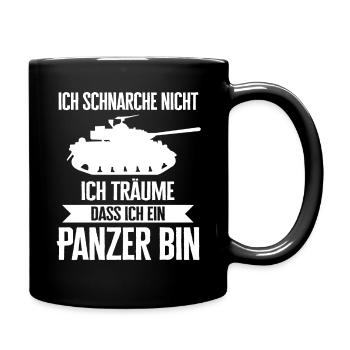 Panzer Kampfpanzer Panzerkampfwagen Panzerfahrer - Tasse einfarbig - Schwarz - Rechts