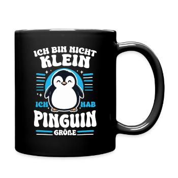 Pinguin Zwergpinguine Kaiserpinguin - Tasse einfarbig - Schwarz - Rechts