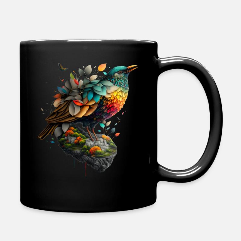 Bird - Full Colour Mug - black