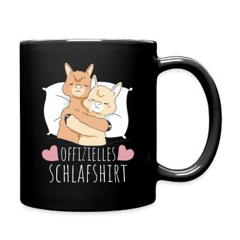 Alpaca Llama Alpacas Animal - Full Colour Mug - black - Right