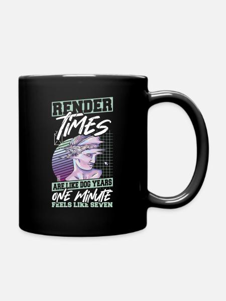 Animation 3D Artistes 3D Animation 3D - Mug uni - noir