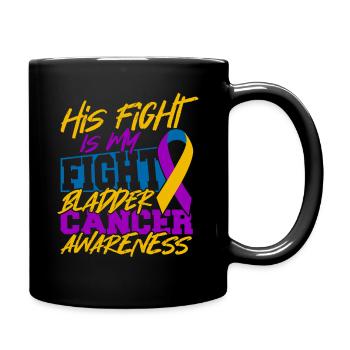 Bladder Cancer Survivor Bladder Cancer Shirt - Full Colour Mug - black - Right