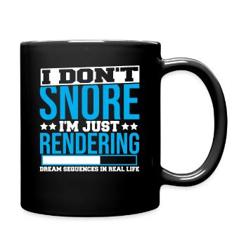 Animate Cartoonist Funny Shirts for 3D Animators/ - Full Colour Mug - black - Right