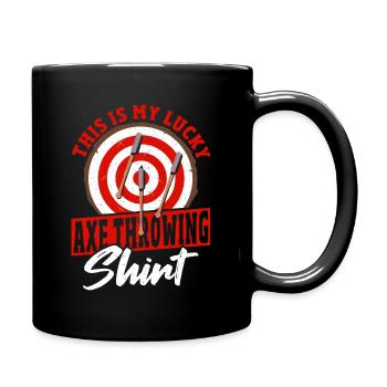 Axt Axt-Werfer Axt-Werfer-Liebhaber - Tasse einfarbig - Schwarz - Rechts