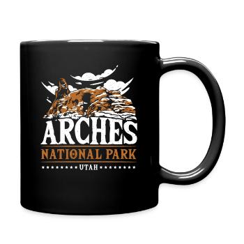 Arch Wilderness Wandern Arches National Park - Tasse einfarbig - Schwarz - Rechts