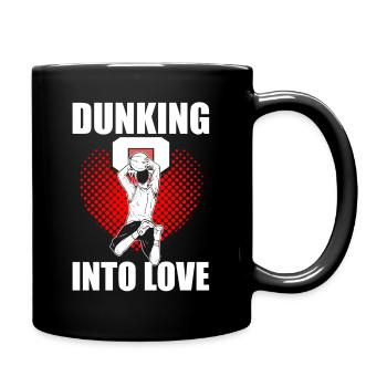Paare Basketballspieler Romantisch Dunking in - Tasse einfarbig - Schwarz - Rechts