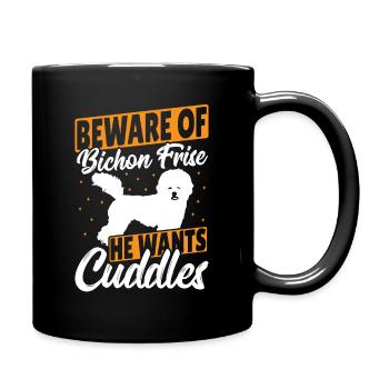 Pet Toy Bichon Frise Dog Lovers Dog Lover Bichons - Full Colour Mug - black - Right