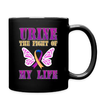 Cancer de la vessie chemise hématurie lutte pour papa - Mug uni - noir - Droite
