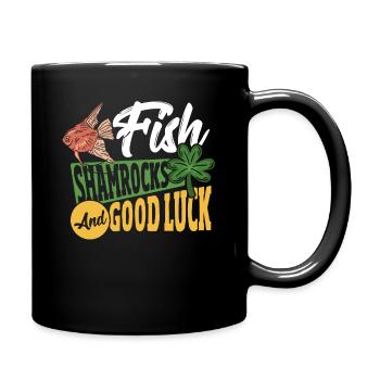 Fish Keeping Fishkeeping St Patricks Day Fish - Full Colour Mug - black - Right