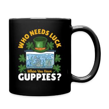 Aquarist Fish Lover St Patricks Day Fish Tank - Full Colour Mug - black - Right