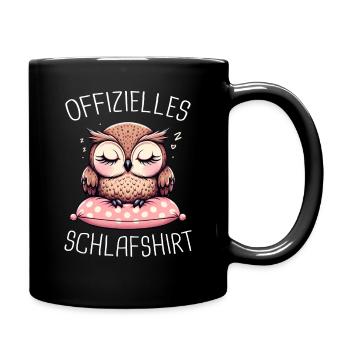 Noctambule, Hibou, Hibou, Oiseau - Mug uni - noir - Droite