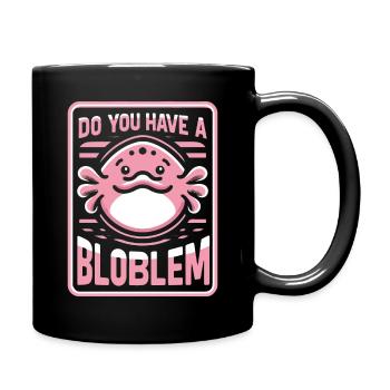 Blobfish Fish Funny Blob Blobby Blob Fish - Full Colour Mug - black - Right