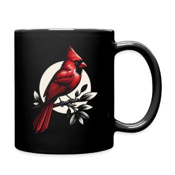 Kardinal Rotkardinal Vogel Roter Kardinal - Tasse einfarbig - Schwarz - Rechts