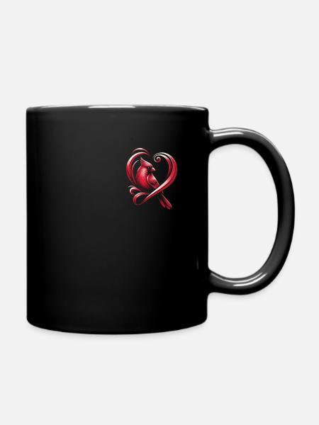Kardinal Rotkardinal Vogel Roter Kardinal - Tasse einfarbig - Schwarz