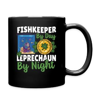 Aquarienbesitzer Aquarium Junkie Fischhaltung - Tasse einfarbig - Schwarz - Rechts