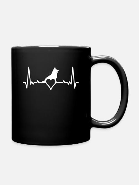 Deutscher Schäferhund Hund Malinois - Tasse einfarbig - Schwarz