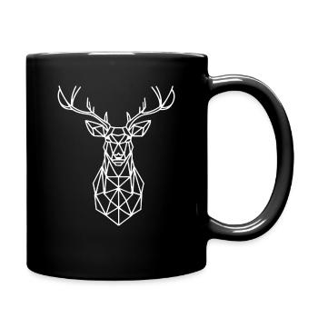 Cerf, Cerf, Chasseur, Animal - Mug uni - noir - Droite