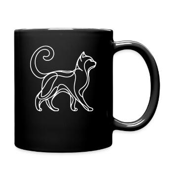 Chat, Amoureux Des Chats, Propriétaire De Chat, Chaton - Mug uni - noir - Droite