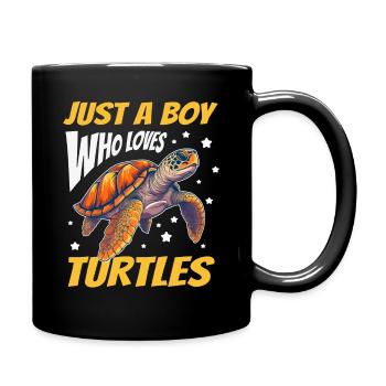 Turtle Sea Turtle Turtle Animal - Full Colour Mug - black - Right