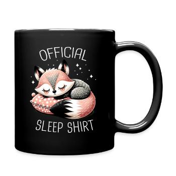 Fuchs Füchse Tier - Tasse einfarbig - Schwarz - Rechts