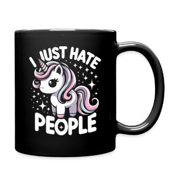 Unicorn Unicorns Fairytale Magical - Full Colour Mug - black - Right