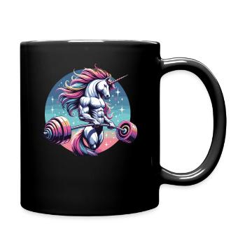 Weightlifting, Fitness, Bodybuilding, Weightlifters - Full Colour Mug - black - Right