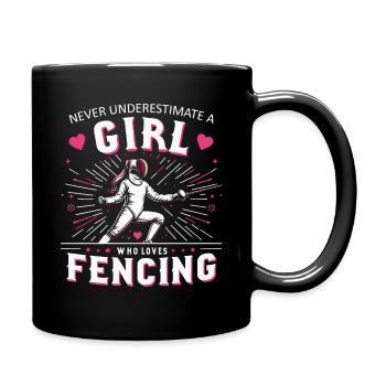 Escrimeur - Mug uni - noir - Droite