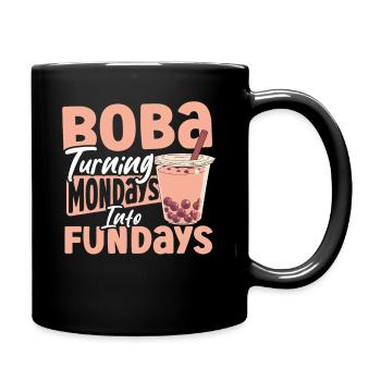 Chai Tee Schwarzer Tee Eistee Boba Tee - Tasse einfarbig - Schwarz - Rechts