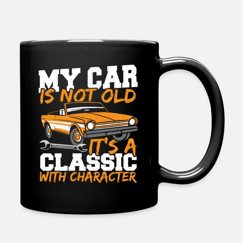 Autorestaurator Alte Autos Autoliebhaber - Tasse einfarbig - Schwarz