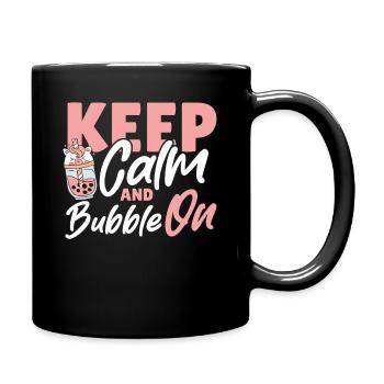 Boba Tea Green Tea Matcha - Full Colour Mug - black - Right