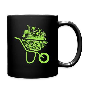Jardinier, Fleuriste, Jardinier amateur, Jardinier, Dames - Mug uni - noir - Droite